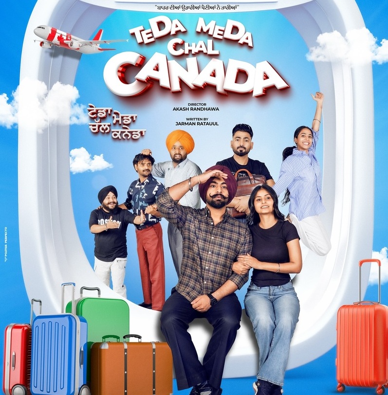 Teda Meda Chal Canada 2025 Punjabi HdRip